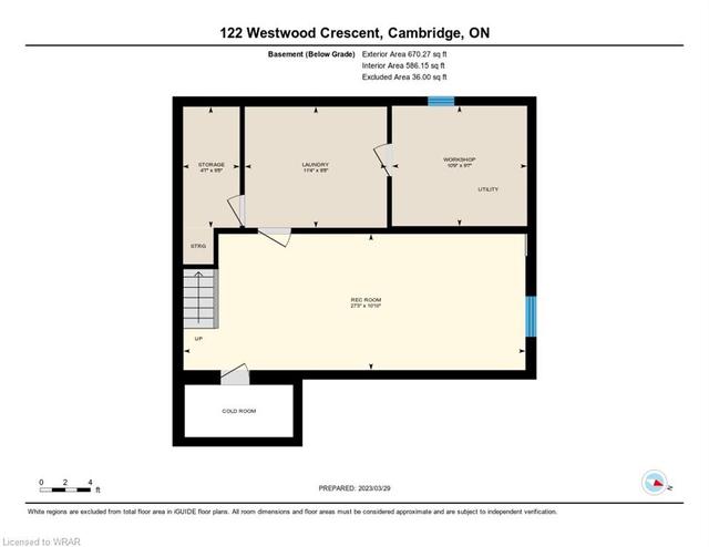 122 Westwood Crescent, House detached with 4 bedrooms, 1 bathrooms and null parking in Cambridge ON | Image 42