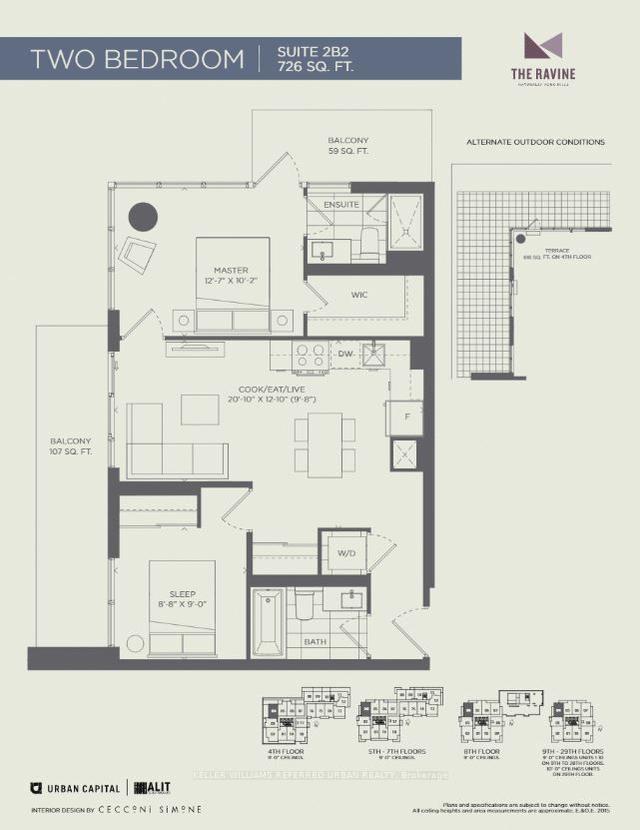 1604 - 10 Deerlick Crt, Condo with 2 bedrooms, 2 bathrooms and 1 parking in Toronto ON | Image 6