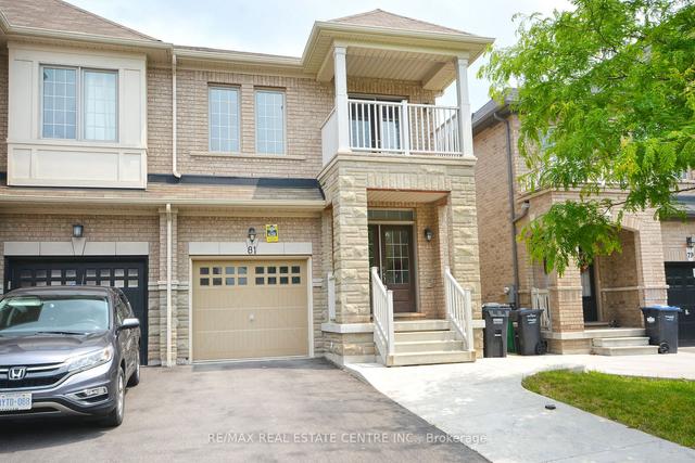 81 Speedwell St, House semidetached with 3 bedrooms, 3 bathrooms and 3 parking in Brampton ON | Image 1