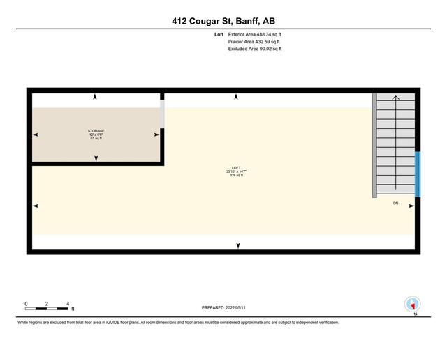 ab - 412 Cougar Street, House detached with 1 bedrooms, 1 bathrooms and 2 parking in East Kootenay G AB | Image 19