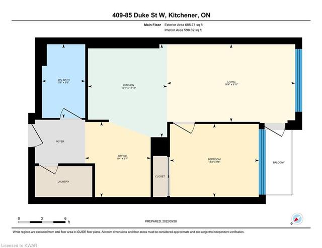 409 - 85 Duke Street W, House attached with 1 bedrooms, 1 bathrooms and 1 parking in Kitchener ON | Image 50