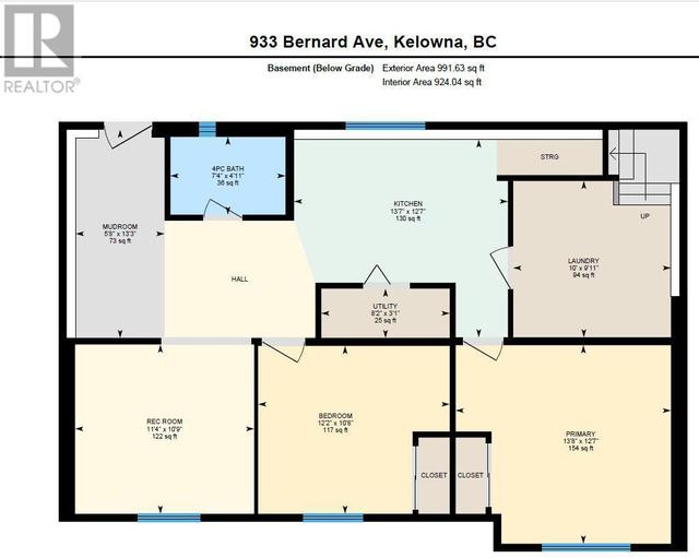 933 Bernard Avenue, House detached with 5 bedrooms, 2 bathrooms and 4 parking in Kelowna BC | Image 27