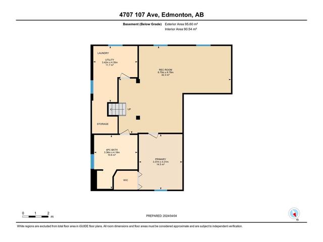 4707 107 Av Nw, House detached with 4 bedrooms, 2 bathrooms and null parking in Edmonton AB | Image 46