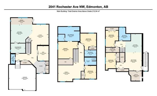 2041 Rochester Av Nw, House detached with 5 bedrooms, 4 bathrooms and null parking in Edmonton AB | Image 50