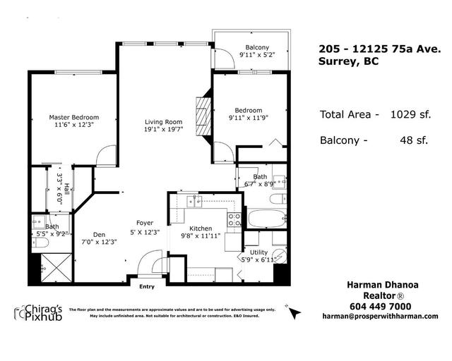 205 - 12125 75a Avenue, Condo with 2 bedrooms, 2 bathrooms and 2 parking in Surrey BC | Image 24