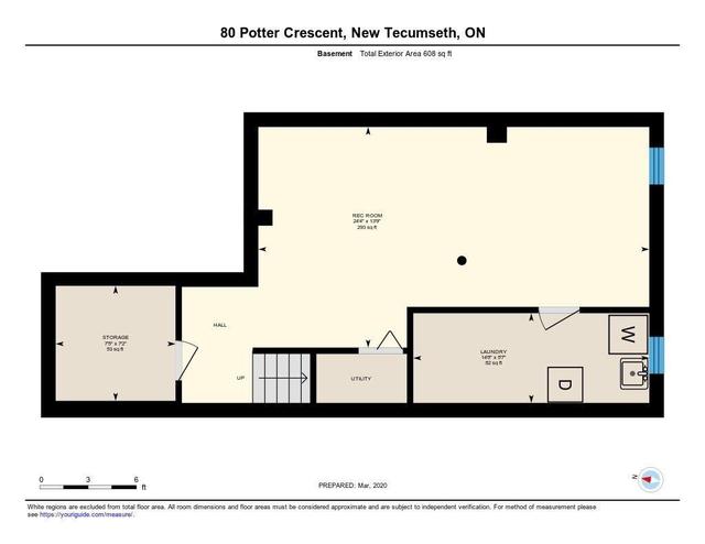 80 Potter Cres, House attached with 3 bedrooms, 2 bathrooms and 2 parking in New Tecumseth ON | Image 30