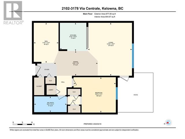 2102 - 3178 Via Centrale Road, Condo with 1 bedrooms, 1 bathrooms and 2 parking in Kelowna BC | Image 22