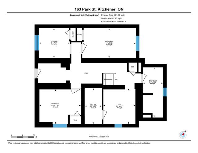 163 Park St, House detached with 6 bedrooms, 3 bathrooms and 6 parking in Kitchener ON | Image 28
