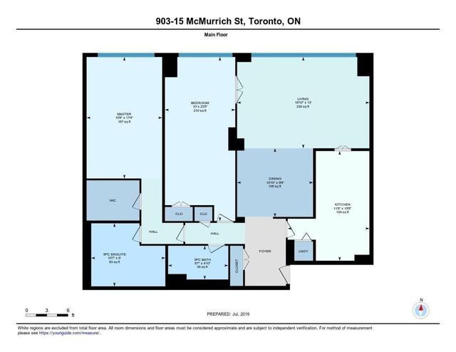 903 - 15 Mcmurrich St, Condo with 2 bedrooms, 2 bathrooms and 1 parking in Toronto ON | Image 3