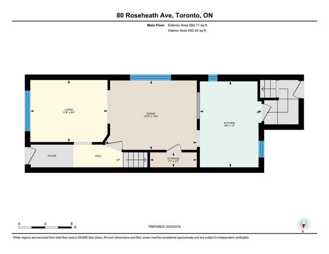 80 Roseheath Ave, House detached with 3 bedrooms, 2 bathrooms and 1 parking in Toronto ON | Image 32