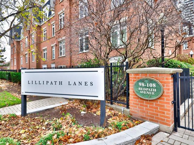 17 - 100 Redpath Ave, Townhouse with 2 bedrooms, 2 bathrooms and 1 parking in Toronto ON | Image 12
