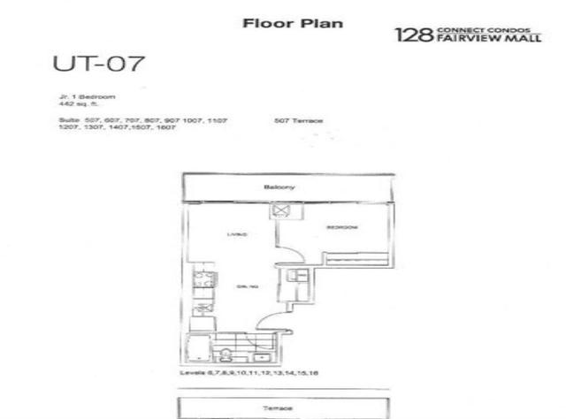 1607 - 128 Fairview Mall Dr, Condo with 1 bedrooms, 1 bathrooms and null parking in Toronto ON | Image 14