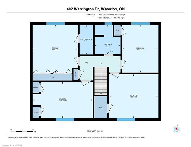 402 Warrington Drive, House detached with 4 bedrooms, 2 bathrooms and 6 parking in Waterloo ON | Image 47