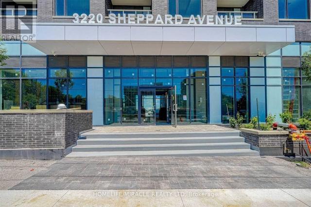 1005 - 3220 Sheppard Ave E, Condo with 1 bedrooms, 1 bathrooms and 1 parking in Toronto ON | Image 1