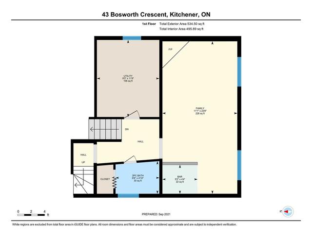 43 Bosworth Cres, House detached with 4 bedrooms, 2 bathrooms and 4 parking in Kitchener ON | Image 22