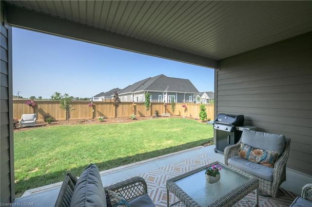 Large covered pack patio off of the kitchen. Fully fenced/gated yard. Landscaped. | Image 41