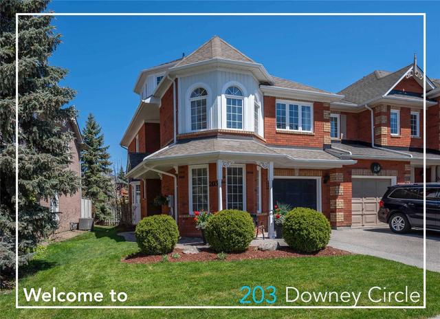 203 Downey Circ, House attached with 4 bedrooms, 4 bathrooms and 2 parking in Aurora ON | Image 1