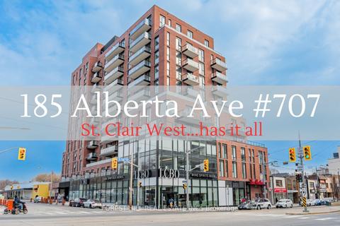 707 - 185 Alberta Ave, Condo with 3 bedrooms, 2 bathrooms and 1 parking in Toronto ON | Card Image