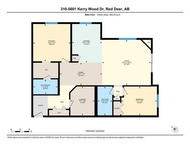 310 - 5601 Kerry Wood Drive, Condo with 2 bedrooms, 2 bathrooms and 1 parking in Red Deer AB | Image 26