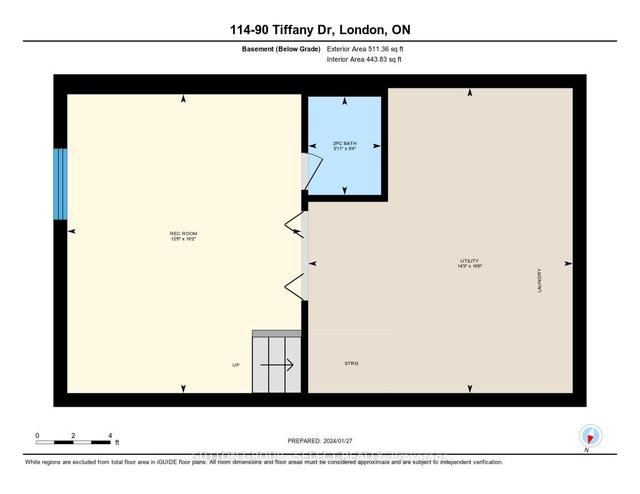 114 - 90 Tiffany Dr, Townhouse with 3 bedrooms, 2 bathrooms and 1 parking in London ON | Image 22