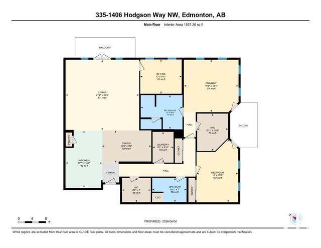335 - 1406 Hodgson Wy Nw, Condo with 2 bedrooms, 2 bathrooms and 2 parking in Edmonton AB | Image 2