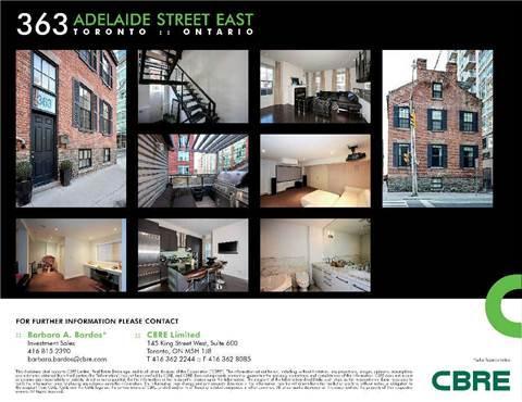 363 Adelaide St E, House attached with 3 bedrooms, 3 bathrooms and 2 parking in Toronto ON | Image 5