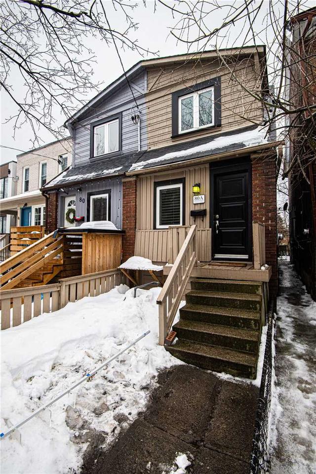 80a Curzon St, House semidetached with 2 bedrooms, 1 bathrooms and 0 parking in Toronto ON | Image 1