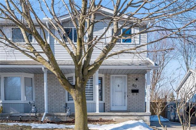 80 Connelly Drive, House semidetached with 3 bedrooms, 1 bathrooms and 3 parking in Kitchener ON | Image 1