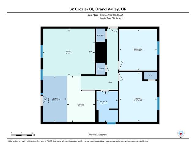 62 Crozier St, House detached with 2 bedrooms, 2 bathrooms and 4 parking in Grand Valley ON | Image 12