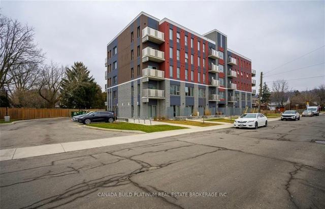 124 - 77 Leland St W, Condo with 1 bedrooms, 1 bathrooms and 0 parking in Hamilton ON | Image 1