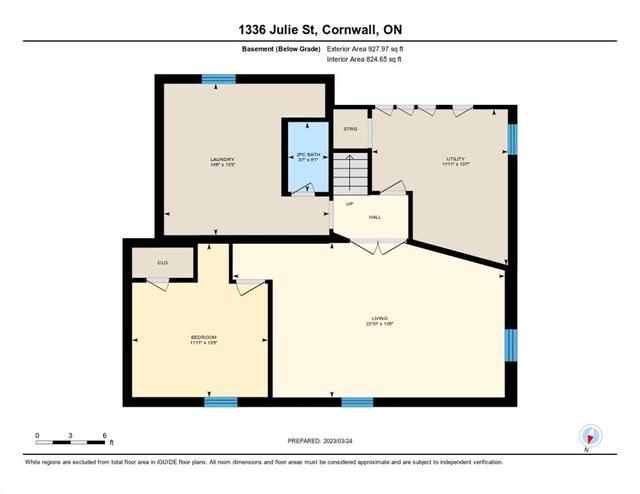 1336 Julie Street, House detached with 4 bedrooms, 2 bathrooms and 5 parking in Cornwall ON | Image 23