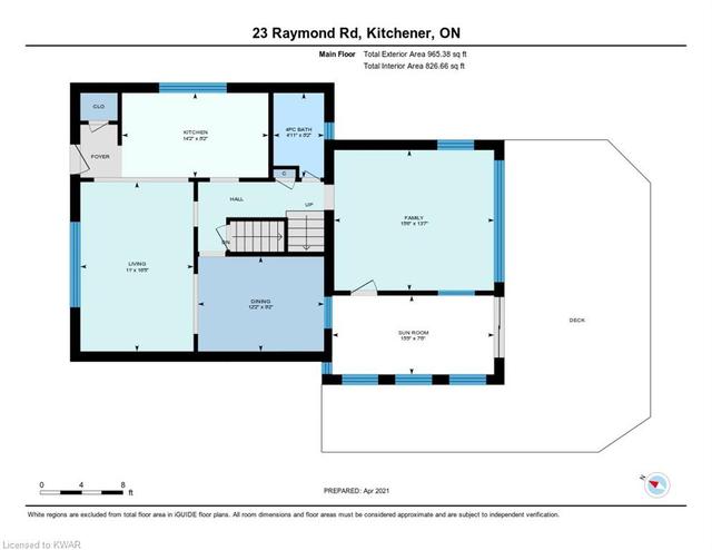 23 Raymond Road, House detached with 2 bedrooms, 1 bathrooms and null parking in Kitchener ON | Image 21