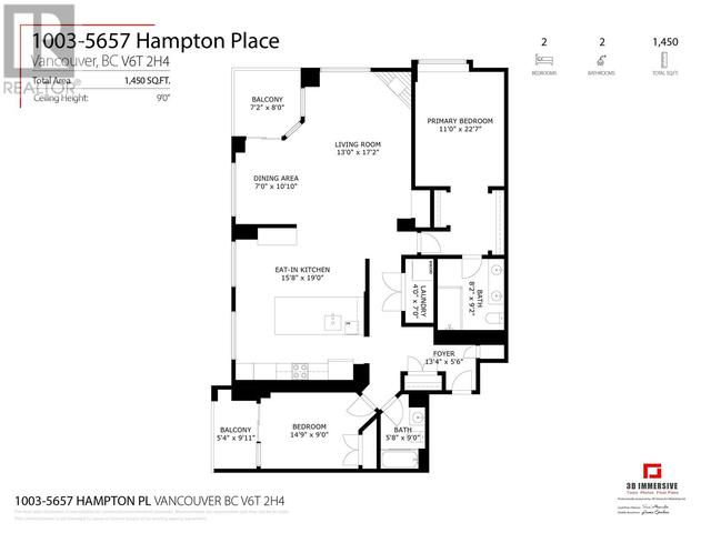 1003 - 5657 Hampton Place, Condo with 2 bedrooms, 2 bathrooms and 2 parking in Vancouver BC | Image 25