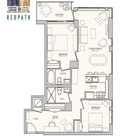 1010 - 83 Redpath Ave, Condo with 2 bedrooms, 2 bathrooms and 1 parking in Toronto ON | Image 16