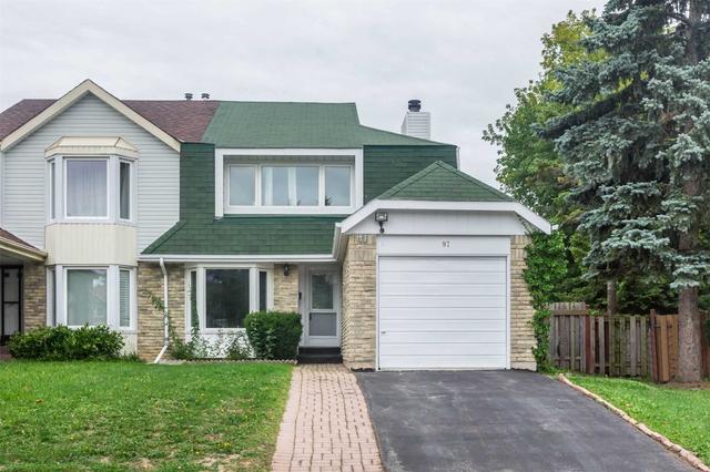 97 Hawkshead Cres, House semidetached with 3 bedrooms, 3 bathrooms and 2 parking in Toronto ON | Image 1