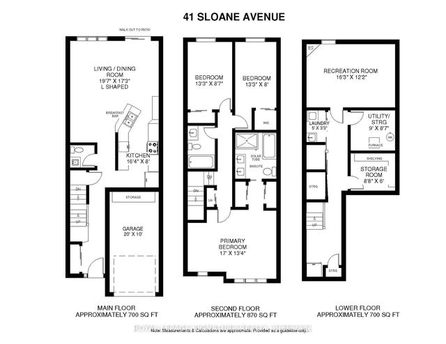 41 Sloane Ave, House attached with 3 bedrooms, 3 bathrooms and 3 parking in Toronto ON | Image 27