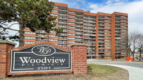 804 - 3501 Glen Erin Dr, Condo with 2 bedrooms, 1 bathrooms and 1 parking in Mississauga ON | Card Image