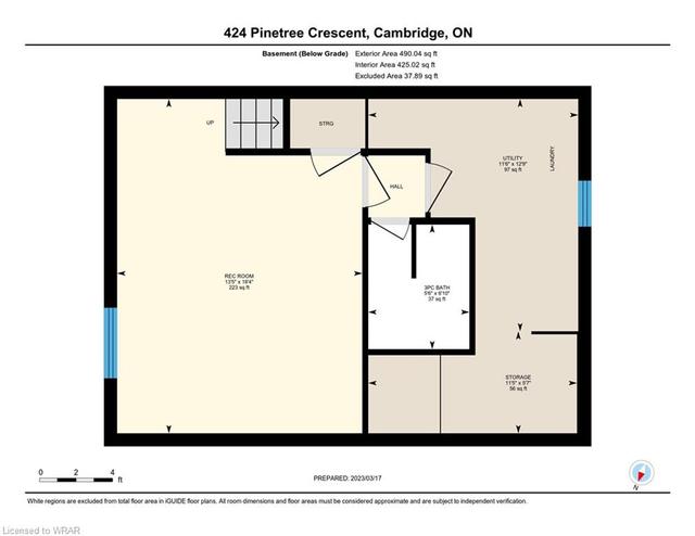 424 Pinetree Crescent, House detached with 4 bedrooms, 2 bathrooms and null parking in Cambridge ON | Image 20
