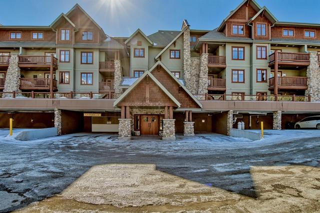 205 - 150 Crossbow Place, Condo with 3 bedrooms, 2 bathrooms and 1 parking in Kananaskis AB | Image 1