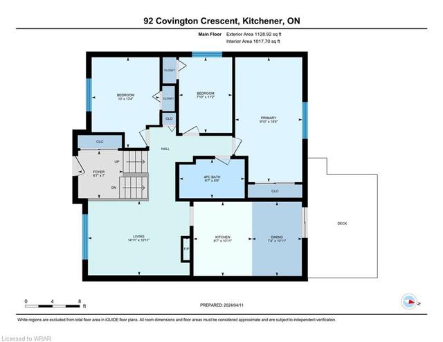 92 Covington Crescent, House detached with 4 bedrooms, 2 bathrooms and 3 parking in Kitchener ON | Image 23