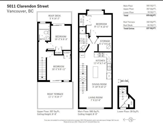 th6 - 5005 Clarendon Street, House attached with 3 bedrooms, 2 bathrooms and null parking in Vancouver BC | Image 10