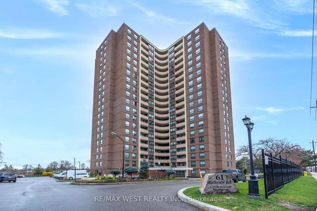 1410 - 61 Richview Rd, Condo with 2 bedrooms, 2 bathrooms and 1 parking in Toronto ON | Image 1