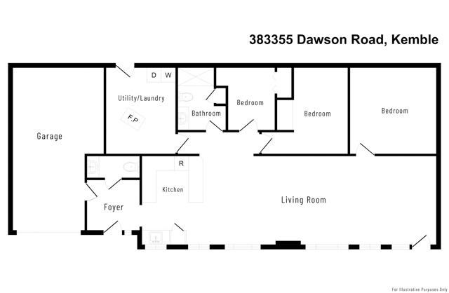 383355 Dawson Rd, House detached with 3 bedrooms, 2 bathrooms and 7 parking in Georgian Bluffs ON | Image 18