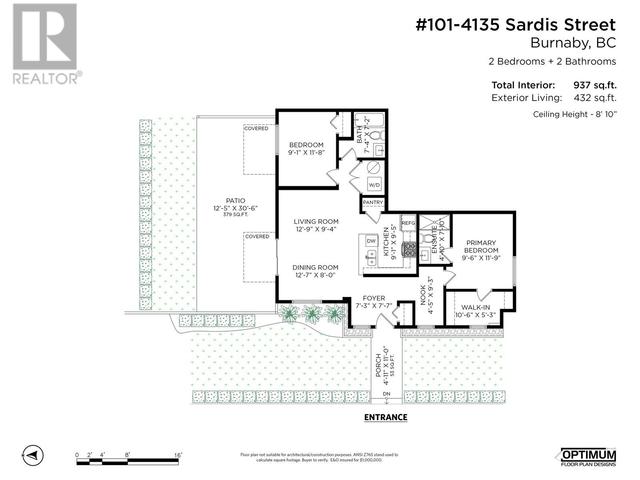 101 - 4135 Sardis Street, House attached with 2 bedrooms, 2 bathrooms and 1 parking in Burnaby BC | Image 19