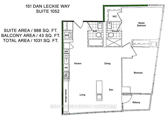 1052 - 151 Dan Leckie Way, Condo with 2 bedrooms, 2 bathrooms and 1 parking in Toronto ON | Image 25