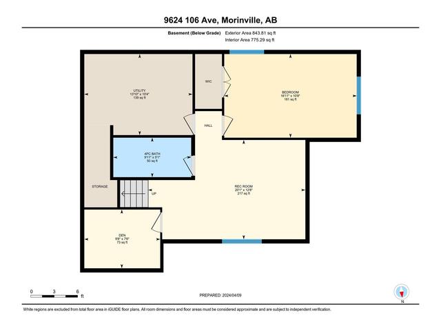 9624 106 Av, House detached with 4 bedrooms, 3 bathrooms and null parking in Morinville AB | Image 46