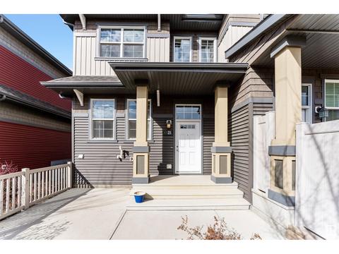 25 - 4029 Orchards Dr Sw, House attached with 3 bedrooms, 2 bathrooms and null parking in Edmonton AB | Card Image