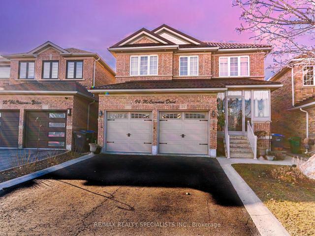94 Mccrimmon Dr, House detached with 3 bedrooms, 4 bathrooms and 4 parking in Brampton ON | Image 1