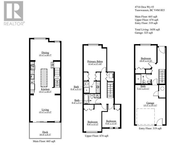 3 - 4716 Orca Way, House attached with 4 bedrooms, 3 bathrooms and 2 parking in Delta BC | Image 30