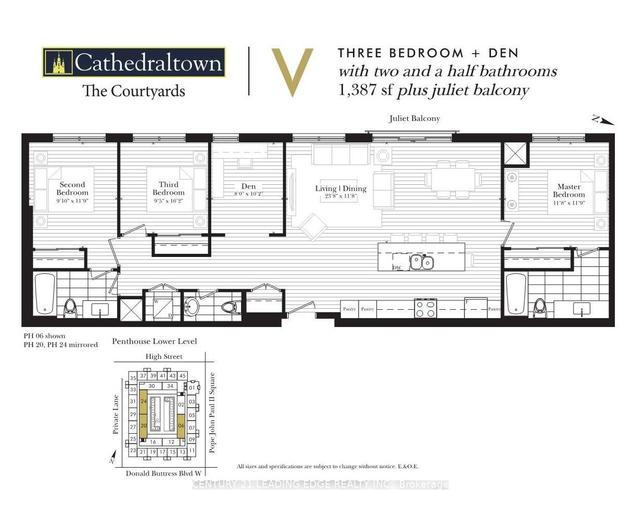 ph06 - 101 Cathedral High St, Condo with 3 bedrooms, 3 bathrooms and 1 parking in Markham ON | Image 3